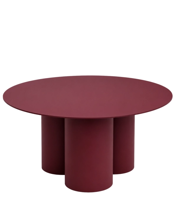 Stolik kawowy metalowy NØDE LOW marki CHROMA FØRM. Minimalistyczny stolik o rzeźbiarskiej formie, geometrycznych proporcjach i nowoczesnym charakterze.