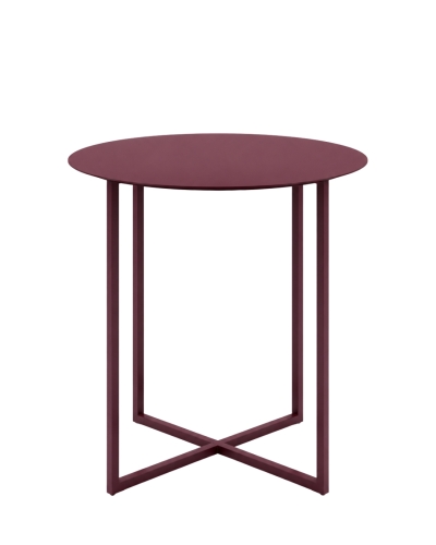 Stolik boczny LOOM SIDE marki CHROMA FØRM. Minimalistyczny stolik metalowy o lekkiej konstrukcji do salonu i nowoczesnych wnętrz.