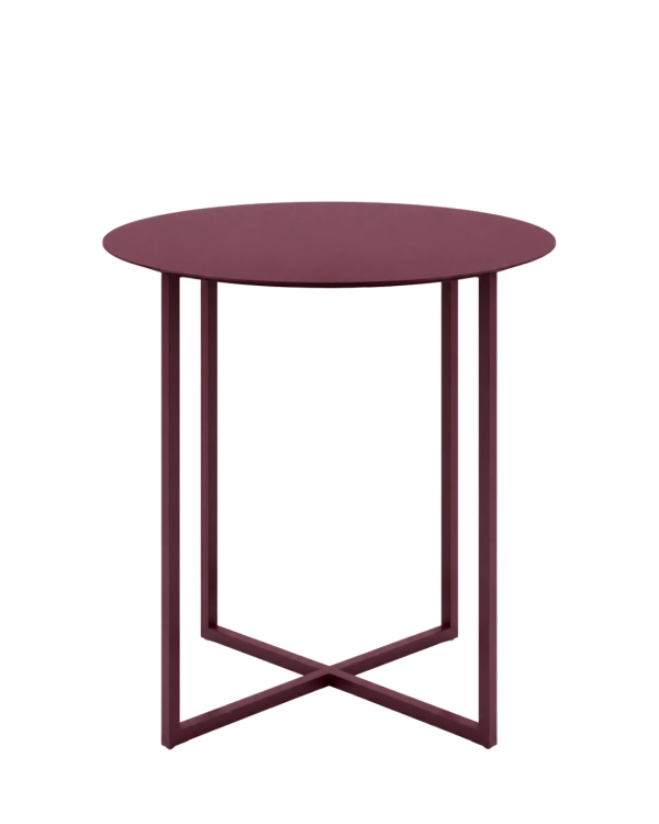 Stolik boczny LOOM SIDE marki CHROMA FØRM. Minimalistyczny stolik metalowy o lekkiej konstrukcji do salonu i nowoczesnych wnętrz.
